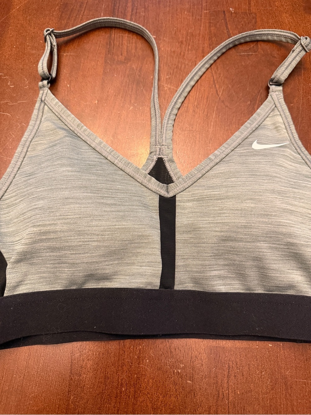 Nike Grey and Black Low-Impact Sports Bra - Picture 7 of 8